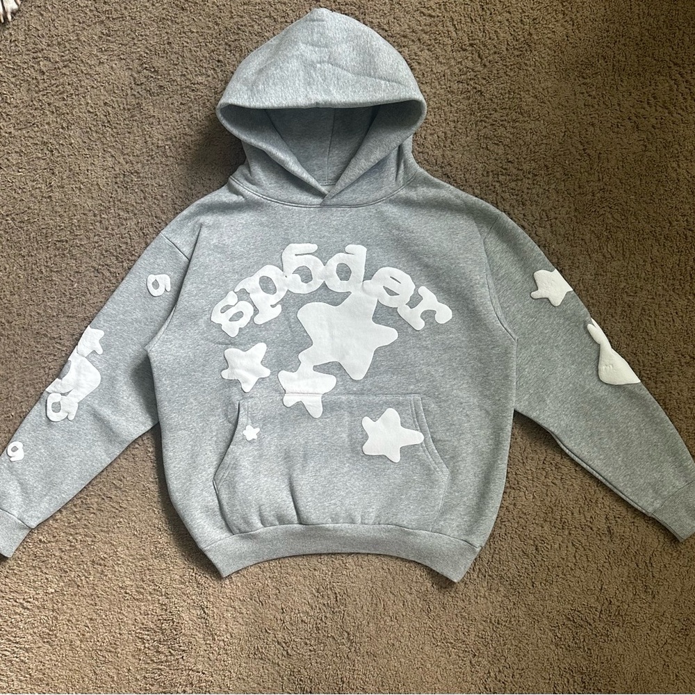 Gray Spider Hoodie Size S